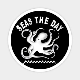 Seas The Day | Octopus Silhouette Magnet